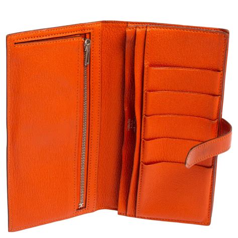 hermes brown chevre mysore leather bearn gusset wallet|Bearn wallet .